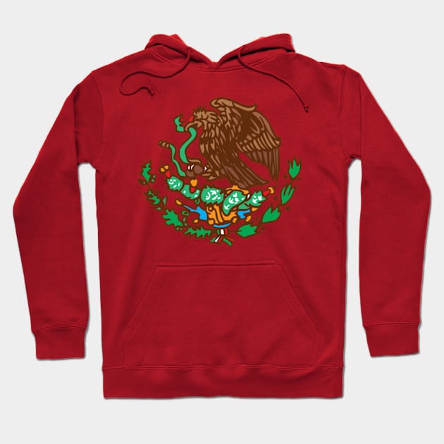 Mexican eagle - code of arms Hoodie by Estudio3e